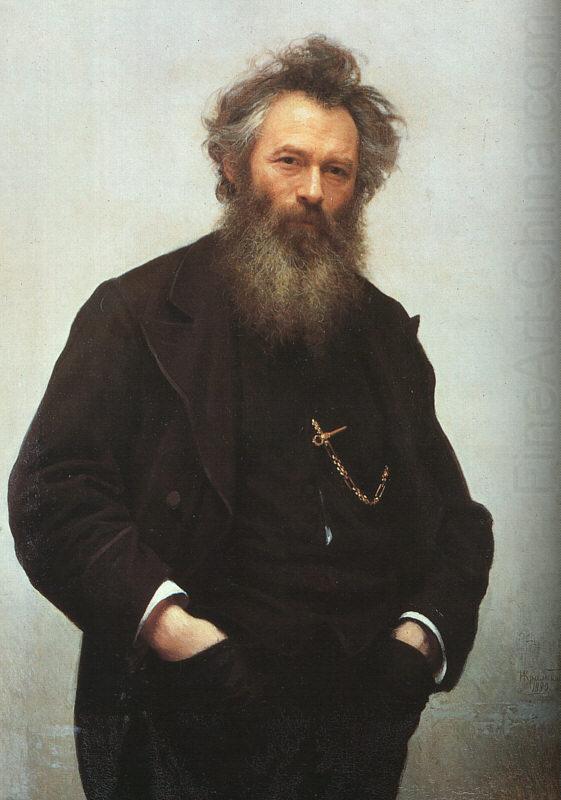 Kramskoy, Ivan Nikolaevich Portrait of Ivan I. Shishkin china oil painting image